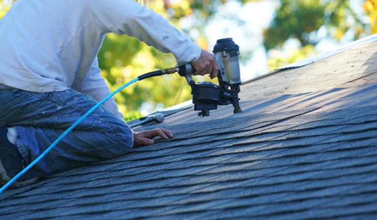 roof claim filed and shingles repaired by contractors