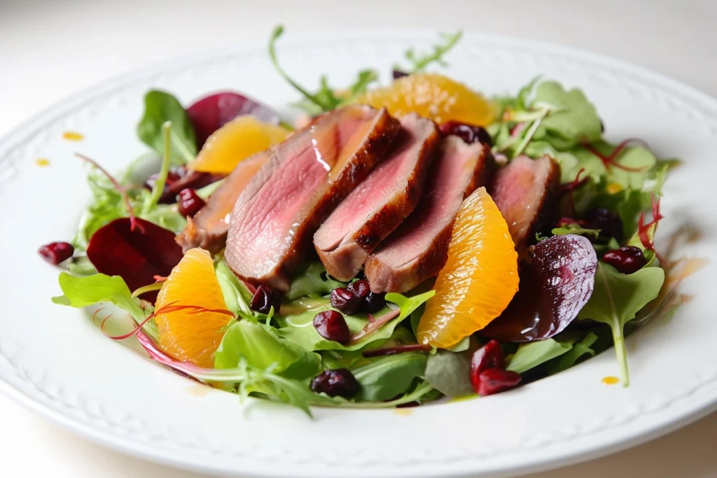maple leaf duck breast dish