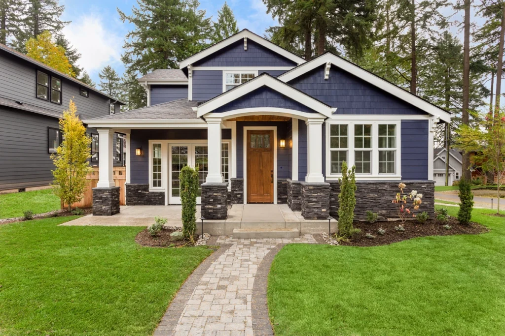 blue siding