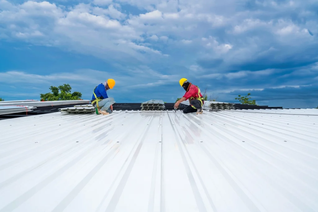 installing commercial metal roof