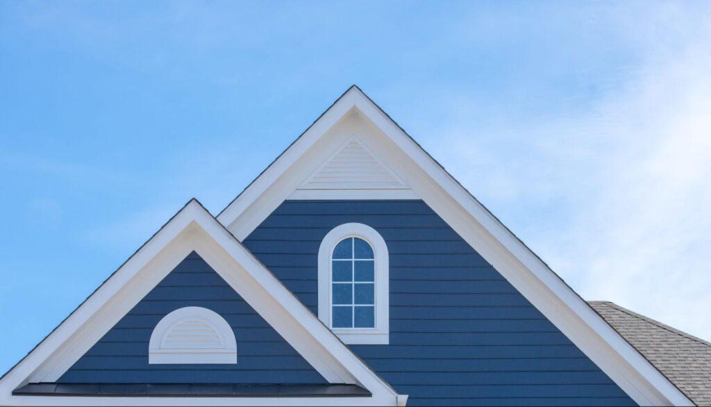 close of fiber cement siding