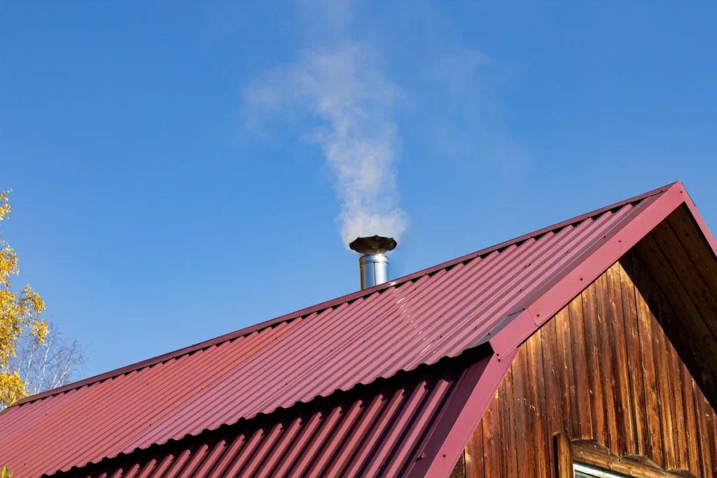 red metal roof