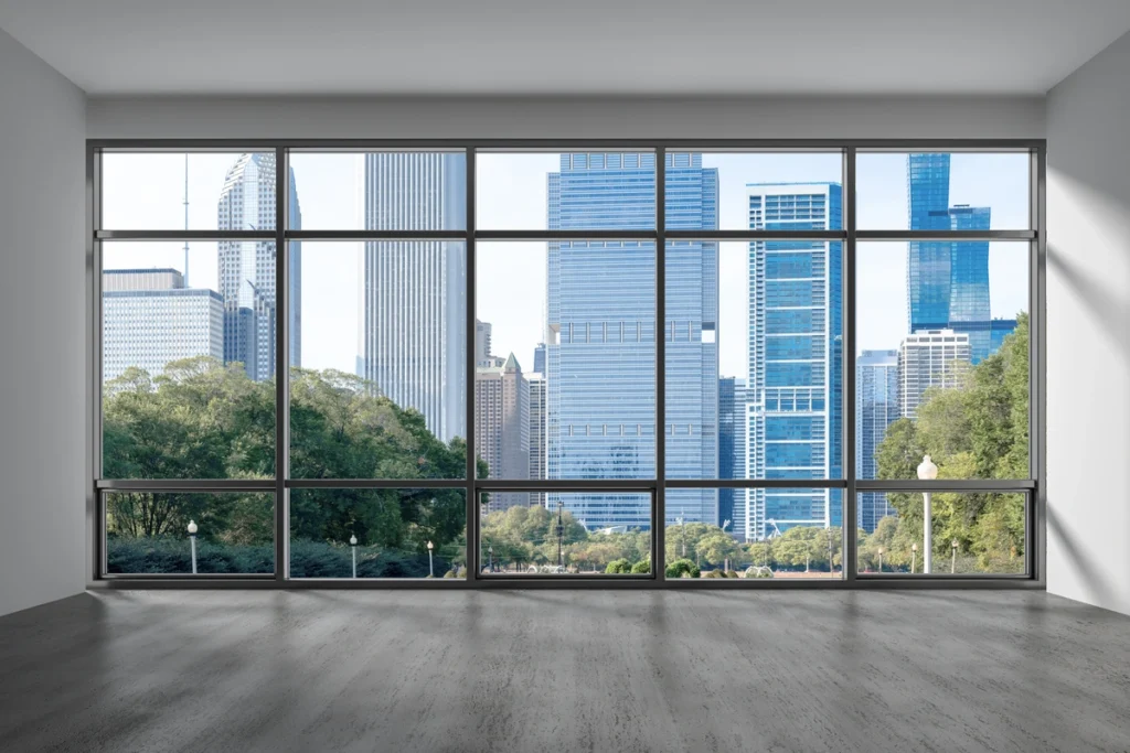 large city window