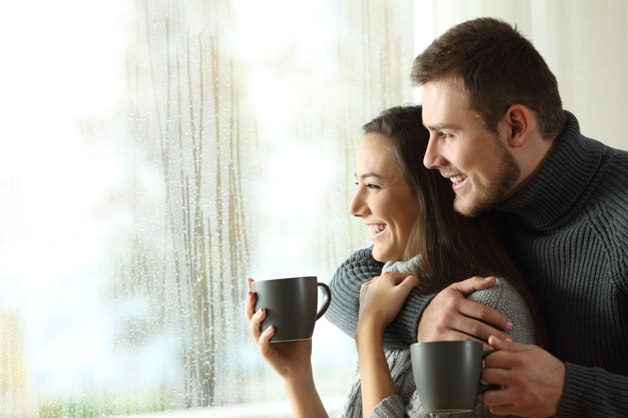 couple at window