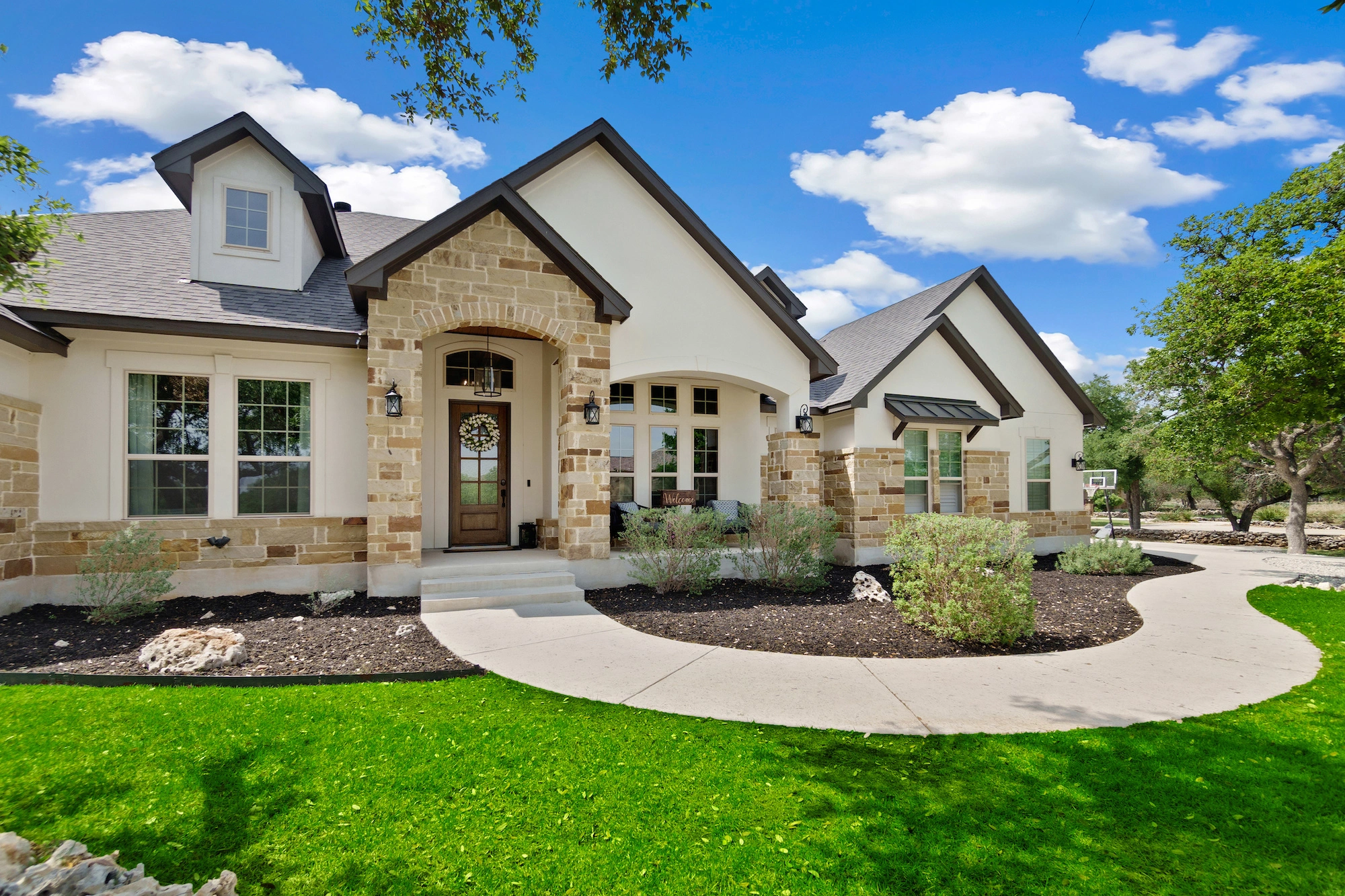 exterior of home with new windows and doors